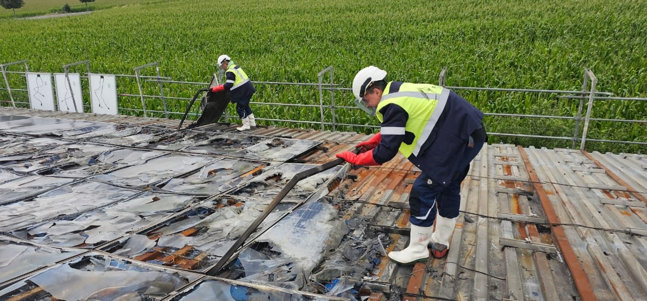 Demontage nach Brandschaden